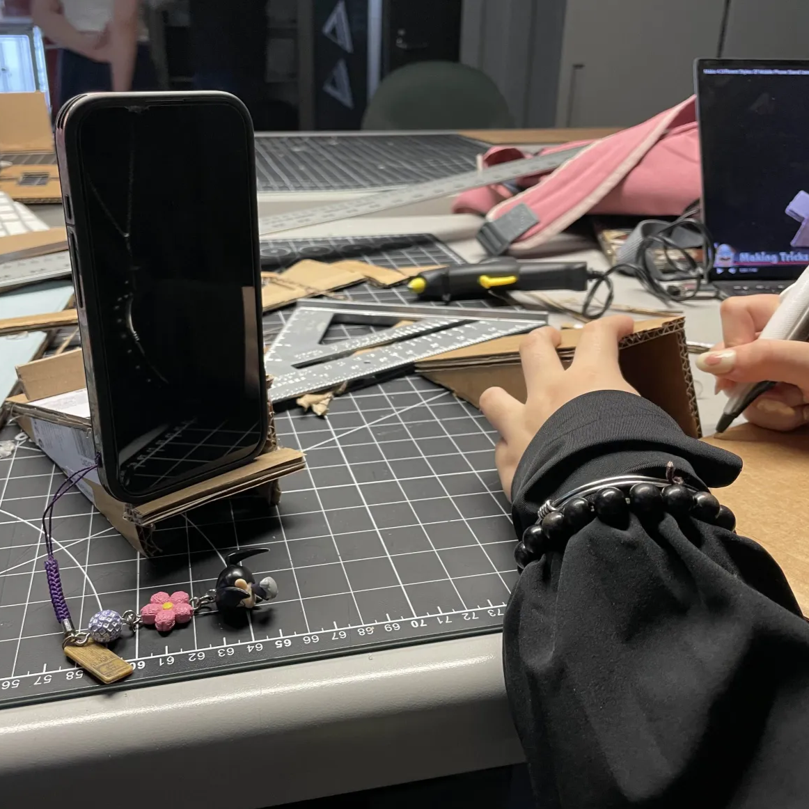 Assembling the second working prototype.